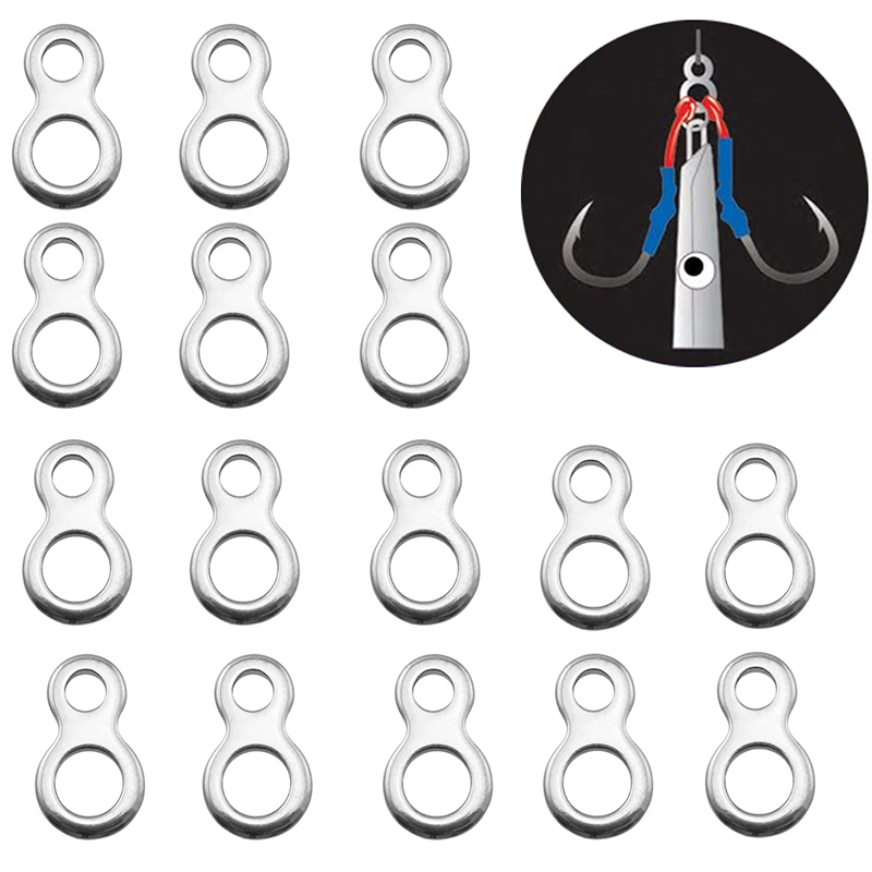 Fishing Lure Accessories - Anneau solide en acier inoxydable pour