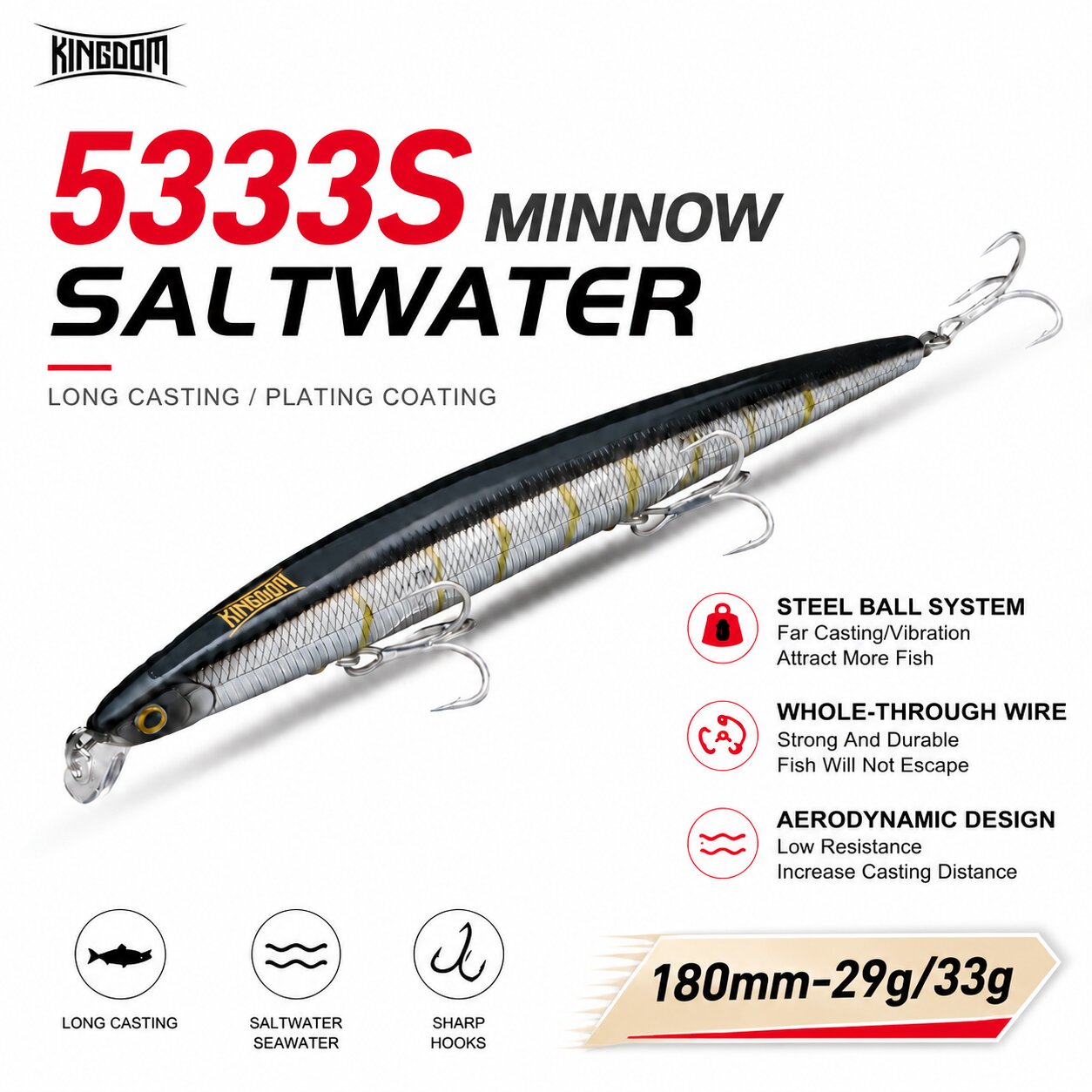 Fishing Lure Topwater - Leurre de pêche artificiel Kingdom Isca