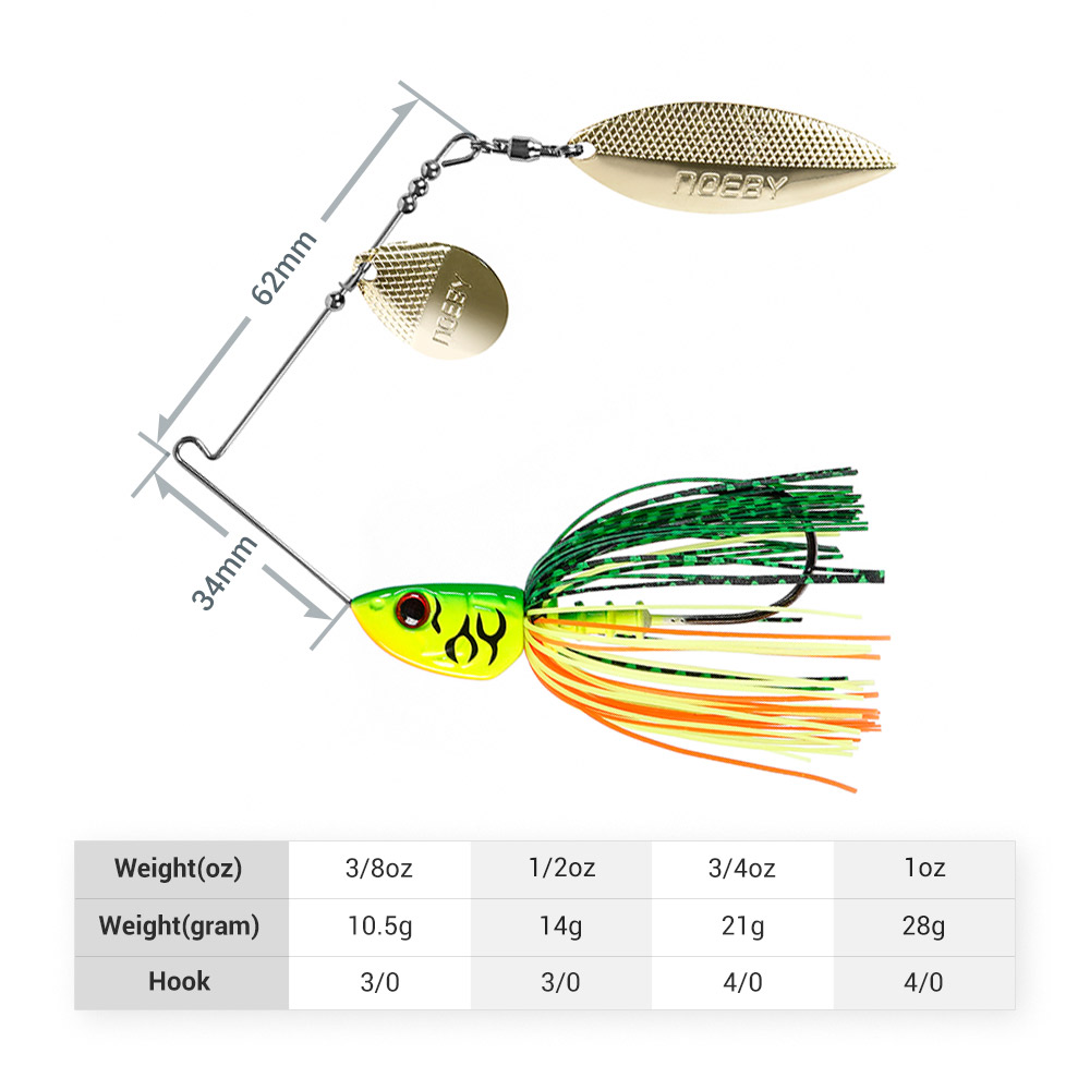 Noeby Spinnerbait 10.5g 14g 21 - Fishing Lure Swimbait avis et prix