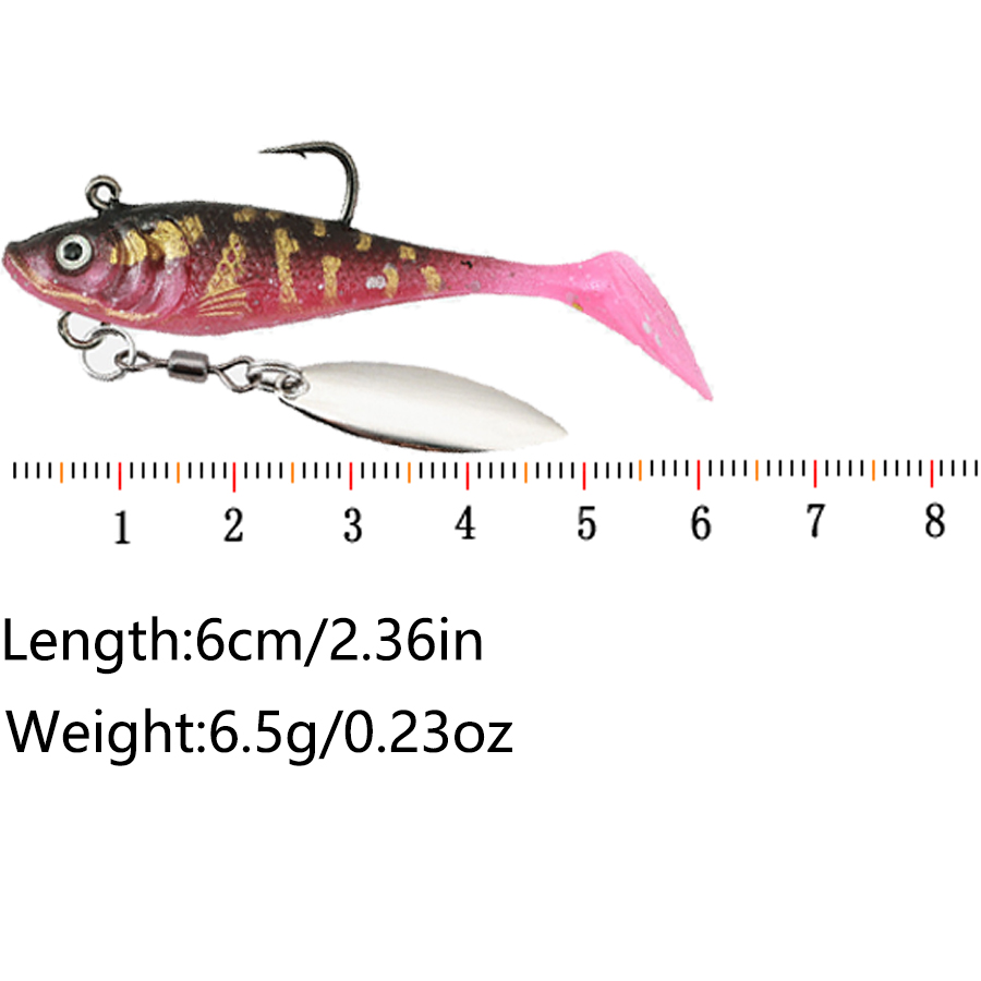 Lot de 5 leurres souples artif - Fishing Lure Swimbait avis et prix