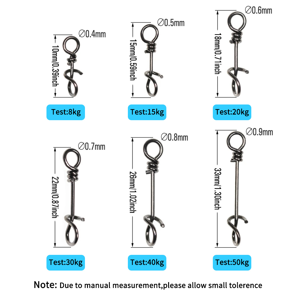 LIONRIVER 100 pièces Clips de  - Fishing Lure Accessories avis et prix
