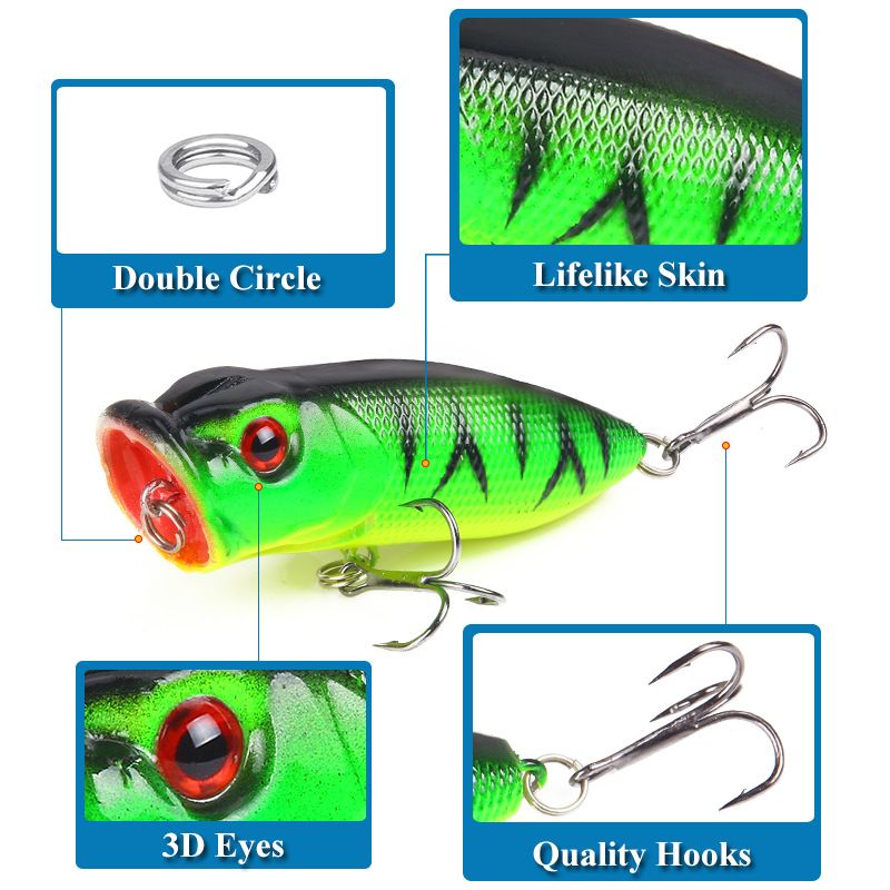 6 pièces 6 couleurs (sac opp)/ - Fishing Lure Topwater avis et prix